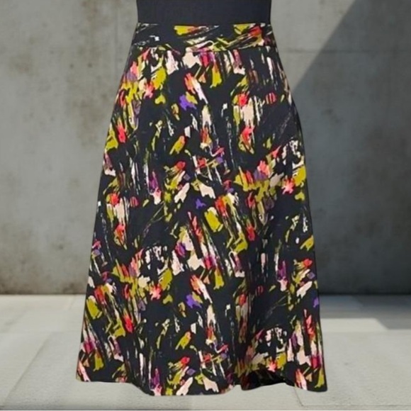 Lane Bryant Swing Pleated Skirts Multi Colored skirt Size 16 - Picture 11 of 13